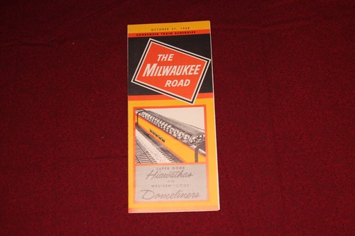 Milwaukee Road Railroad Time Table, 1968 - 第 1/2 張圖片