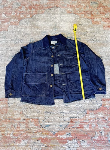Vintage Imogene + Willie Handcrafted Made in USA Blue Denim Jacket Sz Small image 2