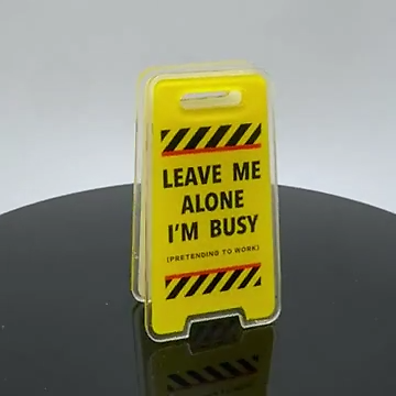 Funny Office Desk Sign - "Sorry, I'm Not Really Good At Acting Like I Care" Coworker Gift - View #9