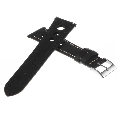 DASSARI Vintage Leather Quick Release GT Rally Racing Mens Watch Band Strap - Picture 7 of 22