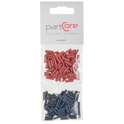 Schrumpfschlauch Set 100-teilig 2 x 10 mm rot schwarz partCore 110042