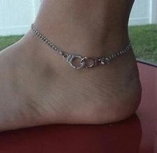 Infinity Handcuff Partners Stainless Steel Anklet Chain Bracelet Women Foot