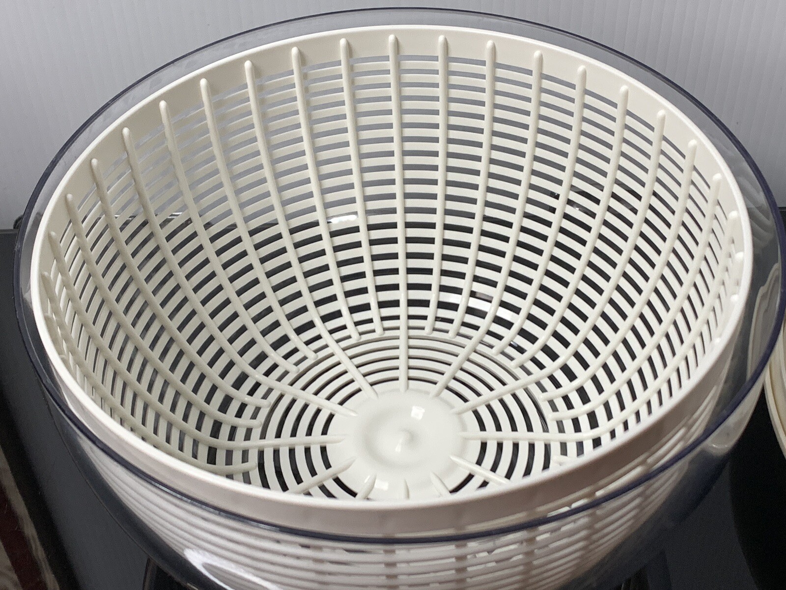 OXO Soft Handled White Salad Spinner - Fast Shipping Available-image