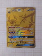 Carte Pokémon Lunala GX Gold Secret 172/156 Ultra Prisme FR