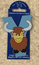 The Toy Workshop - Wooden Magnetic Jungle Alphabet Letter - Blue "Y  -Yak