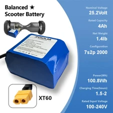 18650 Lithium-ion Battery Pack 25.2V 4Ah 7S2P/100.8Wh Rechargeable Battery XT60