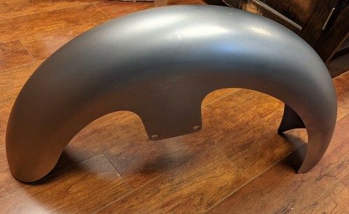 Hawg Halters Steel 23" FLR Front Fender With Chrome Spacers For 42mm Stock Legs - Picture 4 of 5