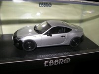 1:43 Ebbro Toyota 86 Rc Sterling Silver/Silber In Ovp