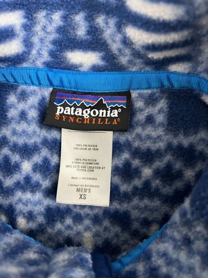 patagonia Synchilla XS ベージュ・ネイビー Vintage Patagonia Synchilla Snap-T Fleece Mens Sz XS