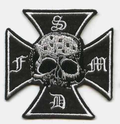 Schwarz Label Society Ventilator Club Eisen Kreuz BLS Totenkopf Kreuz Zakk Wylde - Bild 1 von 4