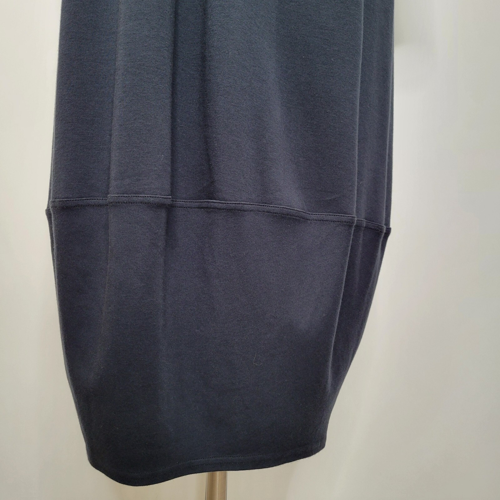 KLEEN Black Maxi Dress Size XL Cotton Modal Long Sleeve Lagenlook