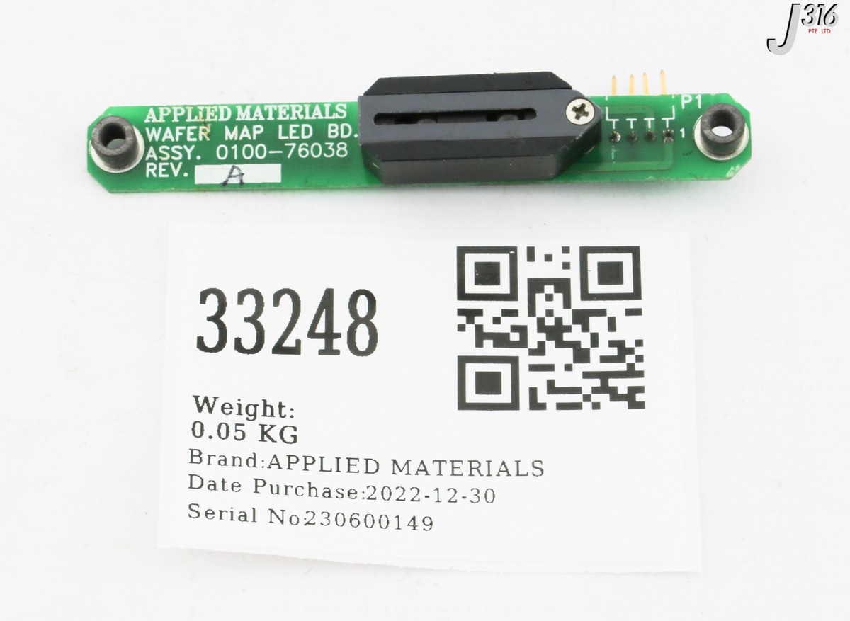 33248 APPLIED MATERIALS ASSY, PCB LED-NB, FAST WAFER MAPPING 0100