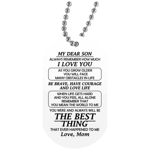 My Son Love Mom Pendant Necklace Gifts 