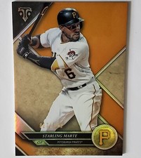 STARLING MARTE 2017 Topps Triple Threads Baseball Card #96 Amber Parallel /150