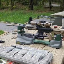 Ambidextrous Steady Rest Sighting In Firearms Rifles Pistol Shooting Stab Holder