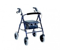 Merits W463red 4-wheeled Rollator Aluminium Loop Brake 20cm Wheels - Red. Delive Merits W463red 4-wheeled Rollator Aluminium Loop Brake 20cm Wheels - Red. Delive