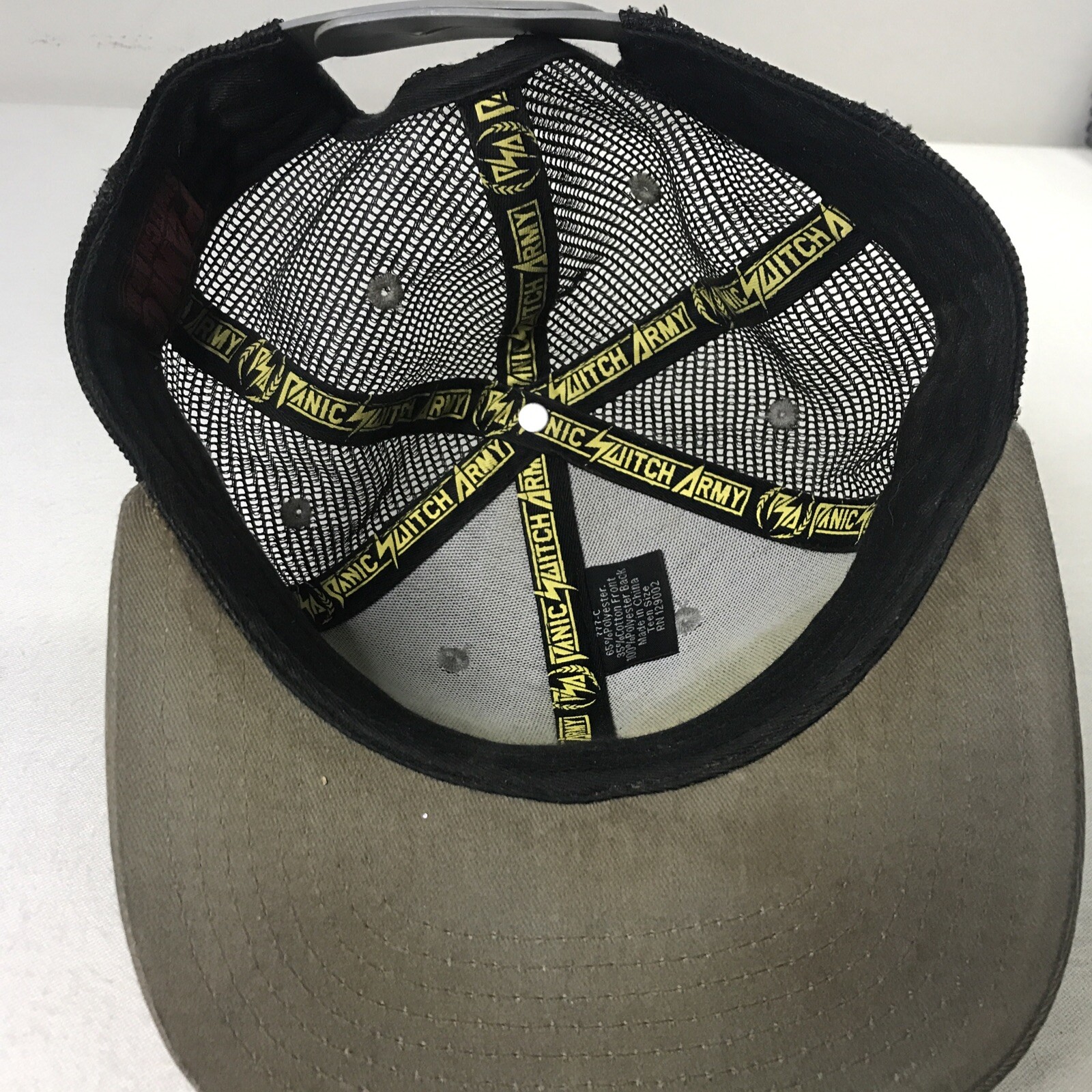 Panic Switch Army Mesh Snapback Trucker Hat Cap U… - image 8