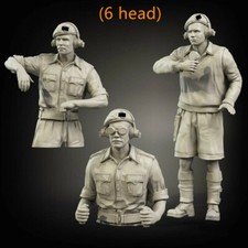 1/35 Resin model WWII British Tank crew 3 soldiers Unassembled Unpainted