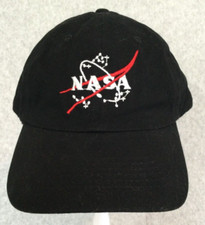 NASA Hat Astronaut Cap Kids Black Dress Up Adjustable Boy Girl