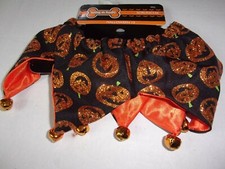 Scrunchie Collar GLITTER Orange Pumpkin XS/S M/L Halloween Dog Cat Costume bell