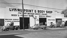 C. 1956 LYK-NU PAINT & BODY SHOP NASHVILLE TENNESSEE 8X10 PRINT PHOTO F98