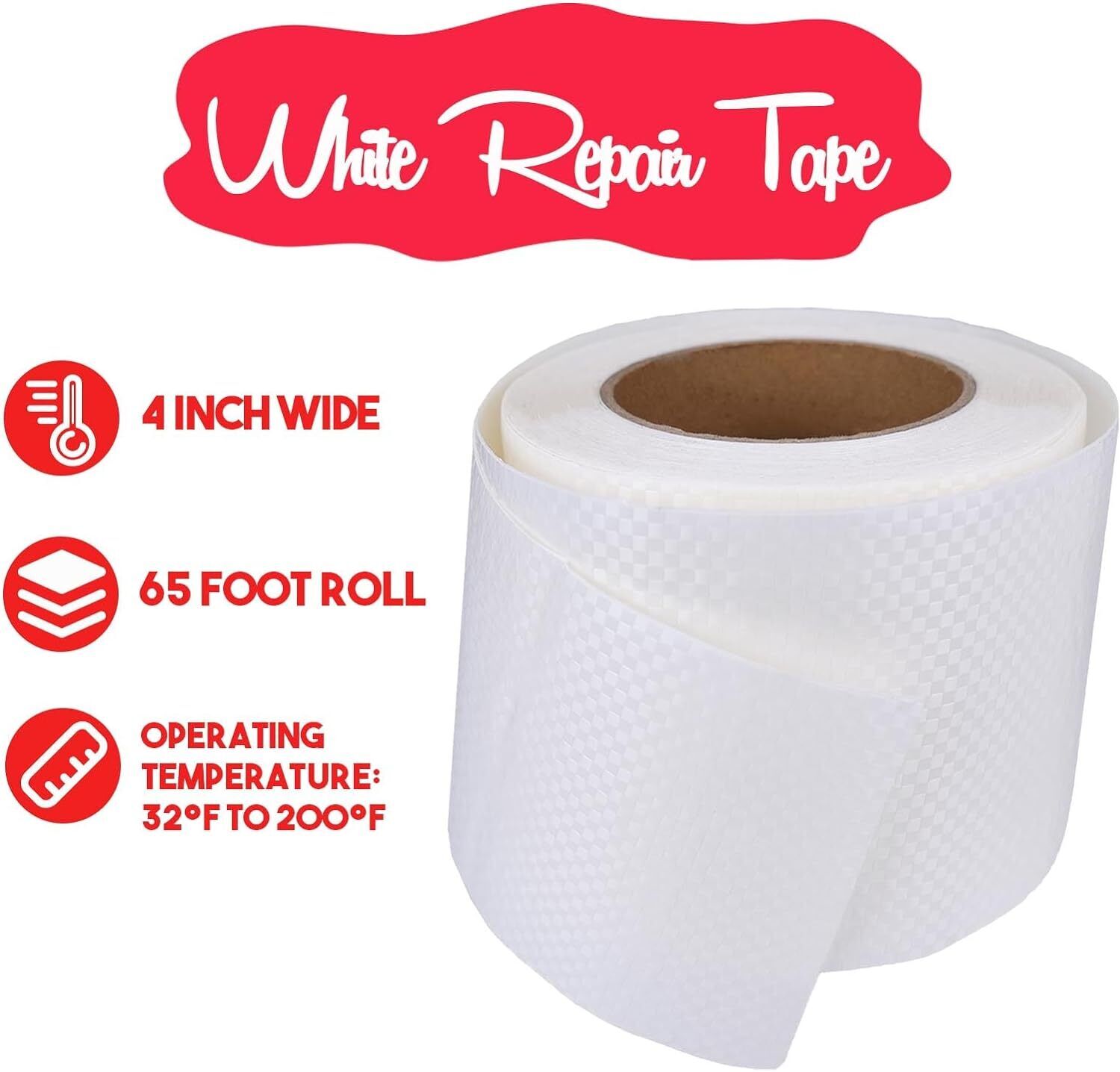 Tent Repair Tape, 4'' X 65FT Repair Tape for Tarp, RV Awning, Underbelly  Canvas - Helia Beer Co