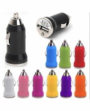 10 Color NEW USB Car Cigarette Lighter DC Power Charger Adapter For iPhone 5 6 7