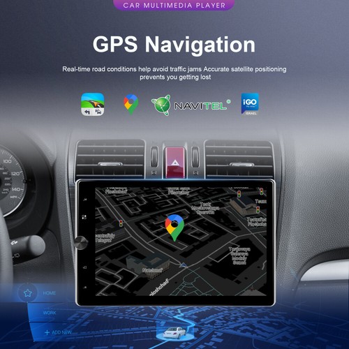 2+64G Single 1DIN Rotatable 10.4'' Android 13 Carplay Navi Car Stereo GPS Radio - Picture 8 of 24