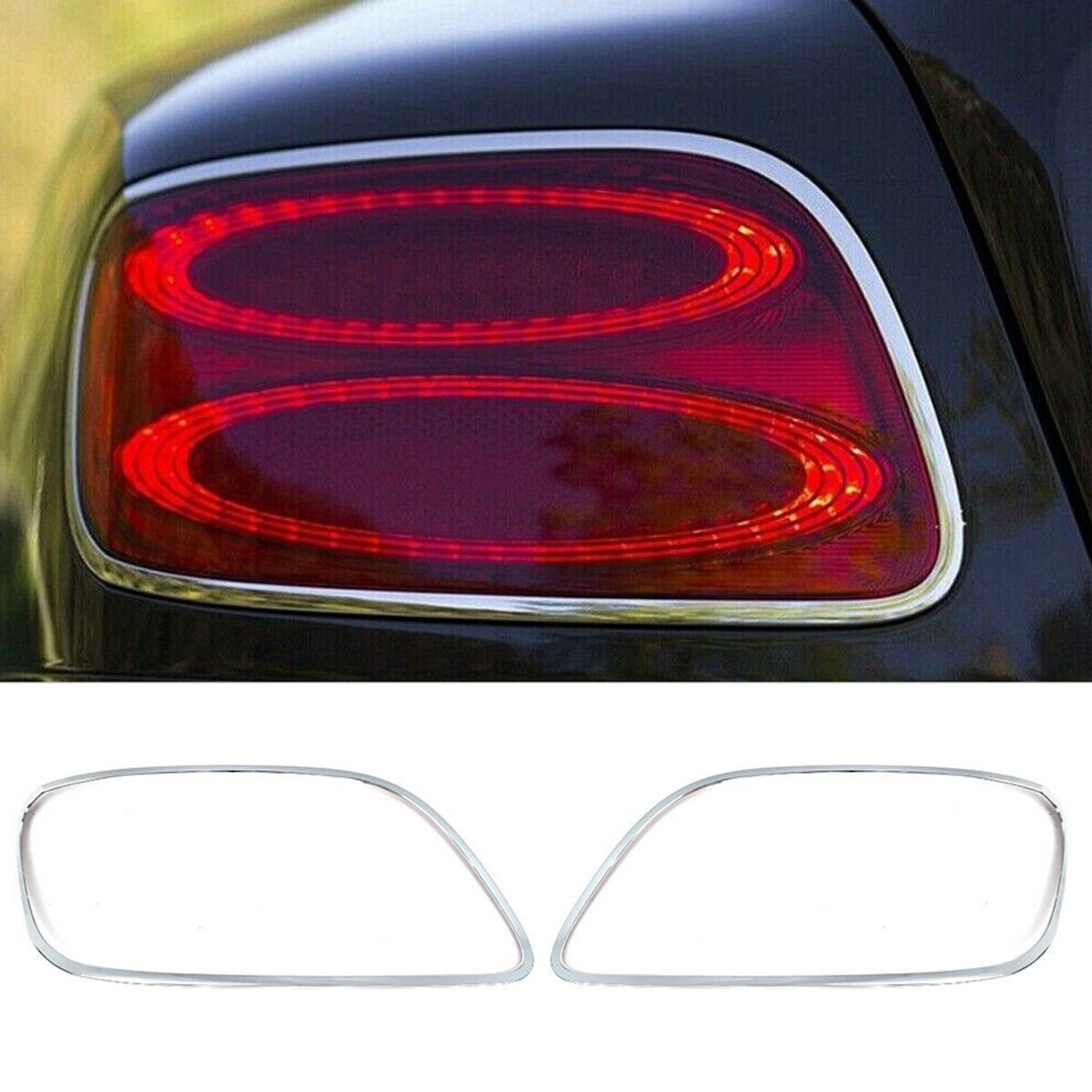 Bentley Continental GT 2012-2018 Tail light covers 2 pcs Chrome