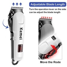 Kemei Professional Hair Clippers Trimmer Kit Men Cutting Machine Barber Salon US