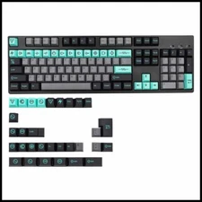 135 Keys/Set Electrical Schematic Engineer Custom Keycap Set Teal Grey Black