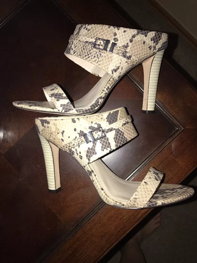 Calvin klein sales snakeskin heels