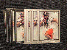 Lot (11) JAYLEN WARREN Steelers 2022 SAGE Artistry Football base + silver cards