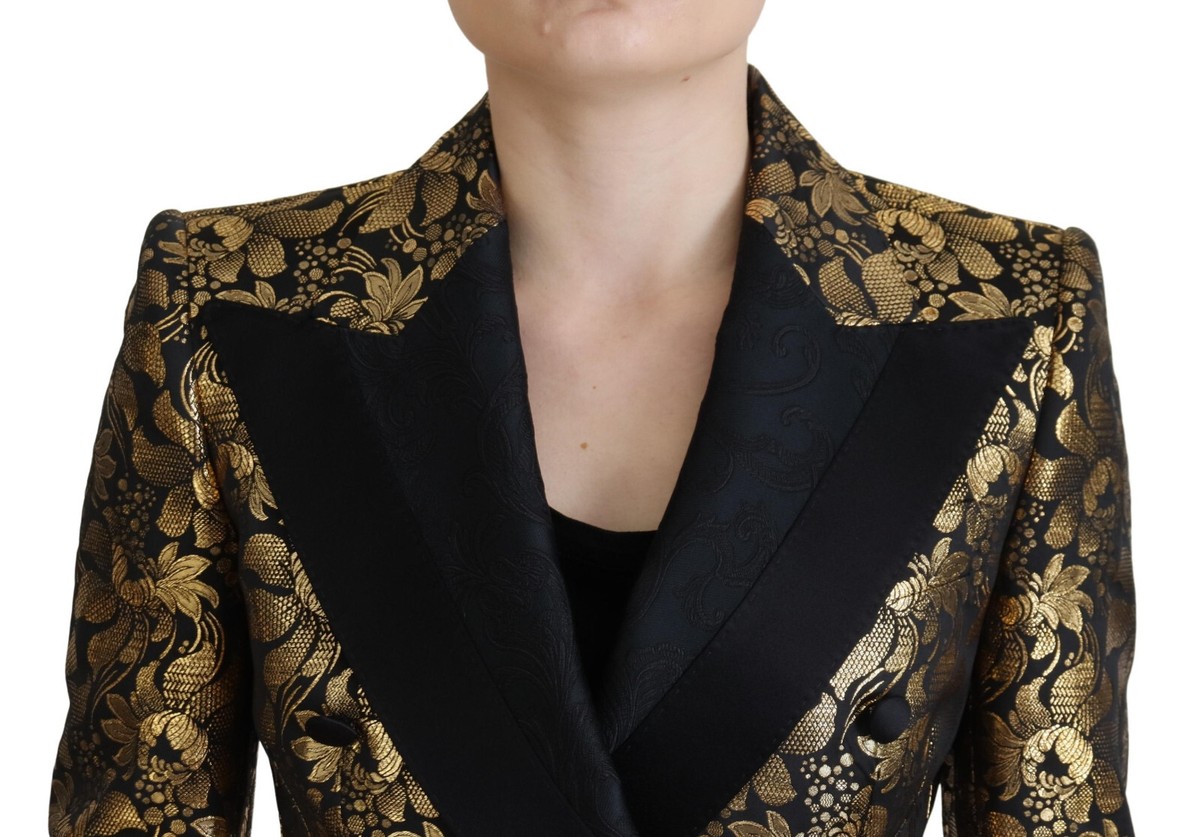 アウターその他 DOLCE  GABBANA Women Outer 37828460 F27DAZ FU3JL N0000 Blac Denim jacket with rhinestone details in Multicolor for Women