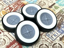 Resin 15-inch Custom Lancer Wheels W Wide Whitewalls124 125 Scale