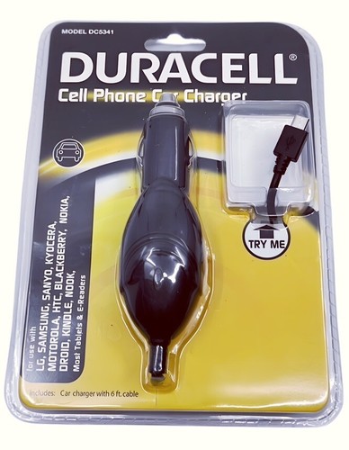 Duracell Car Charger with LED Indicator - DC5341