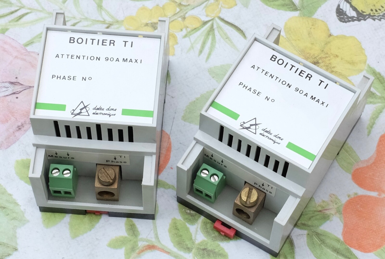 Delta Dore boîtier TI Phase TI90A lot de 2 modules de mesure