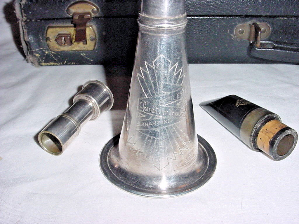 VINTAGE THE PEDLER CUSTOM BUILT METAL CLARINET ELKHART