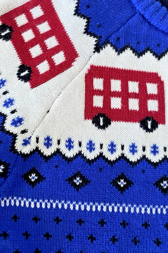 Gymboree London Calling Sweater 5T Bus Flag Snowflake Fair Isle NWT Cotton - Picture 8 of 8