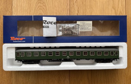 ROCO 45863 Schnellzug-Abteilwagen der DB, 2. Klasse, Epoche IV, H0, OVP, Neu | Zustand: Neu