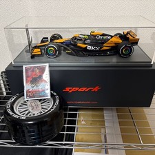Spark 1/18 F1 MCL38 McLaren Norris Piastri Autographed Card