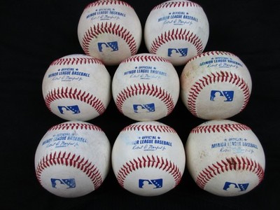 Lot of 8 Rawlings Official Minor League baseballs MILB Manfred Recent 2/3 Dozen