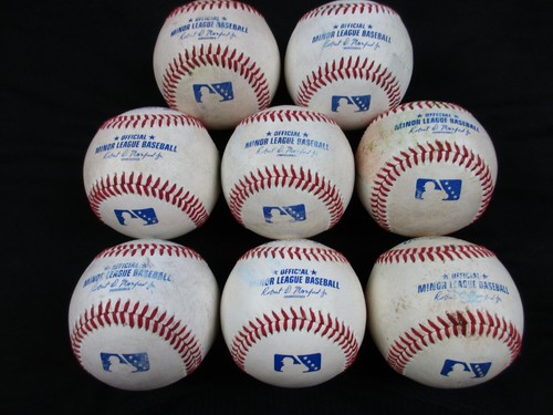Lot of 8 Rawlings Official Minor League baseballs MILB Manfred Recent 2/3 Dozen