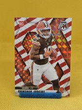 2025 Panini Mosaic - Rookies Quinshon Judkins #365 Red & White Stripe Prizm (RC)