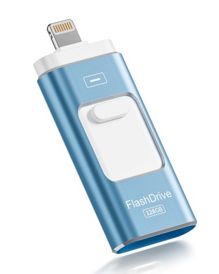 Apple MFi Certified 128GB Flash Drive for iPhone Thumb Drive Photo Stick, USB...