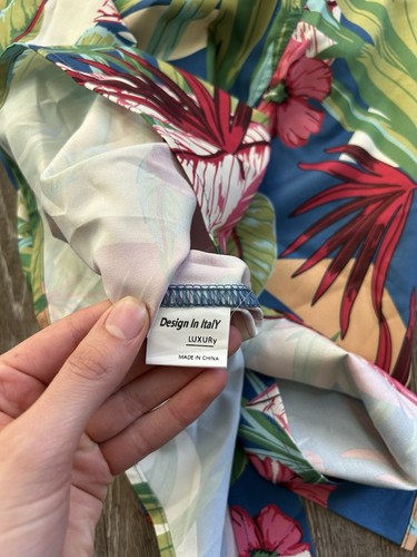 Alimens & Gentle Cotton Floral Hawaiian Button Down Shirt Men’s S Beach Classic - Bild 6 von 6