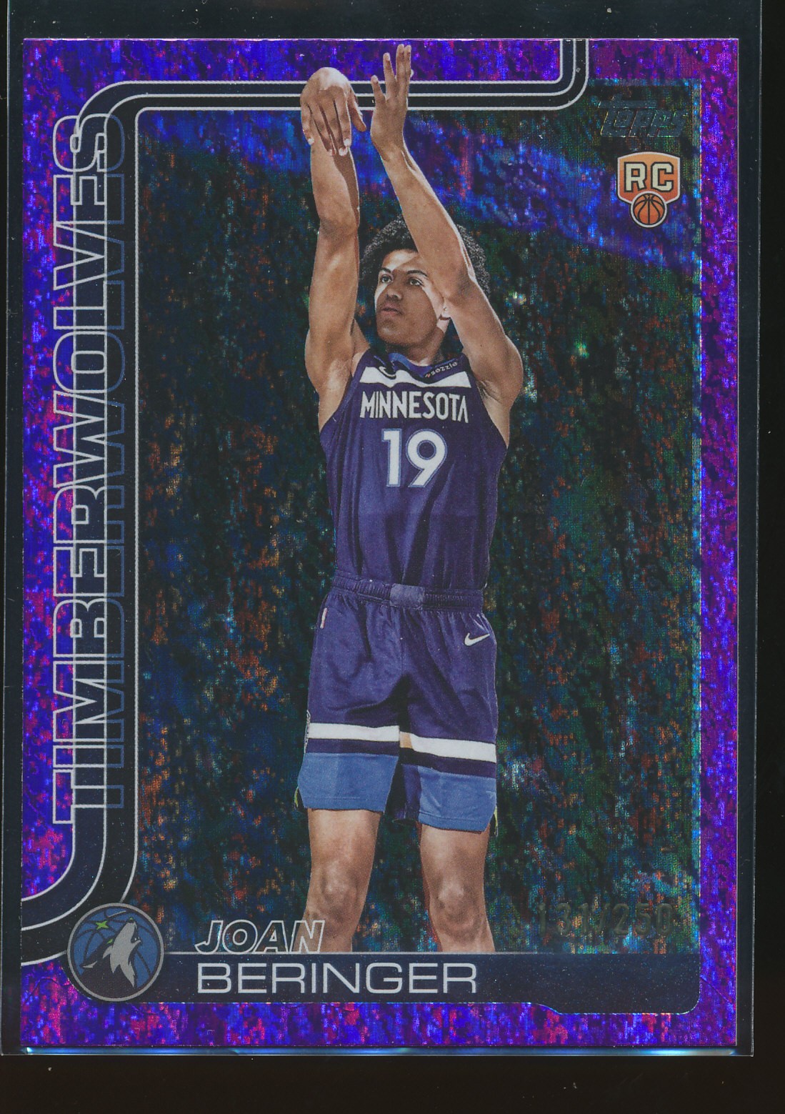 Joan Beringer #217 2025-26 Topps Purple Holo Foil #/250 Rookie