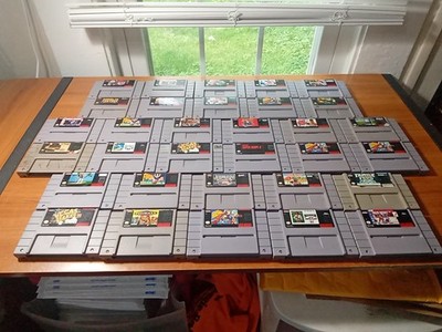 *UNTESTED* Lot of 32 Super Nintendo SNES Games *DAMAGED / AS-IS*