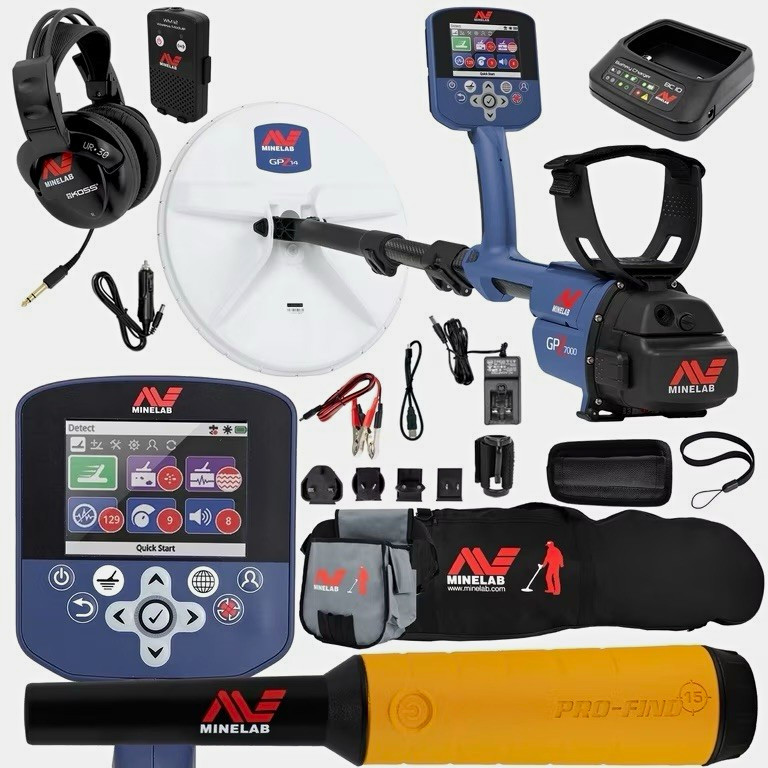 Minelab GPZ 7000 Gold Prospecting Metal Detector w/ Wireless, GPZ 14 Coil