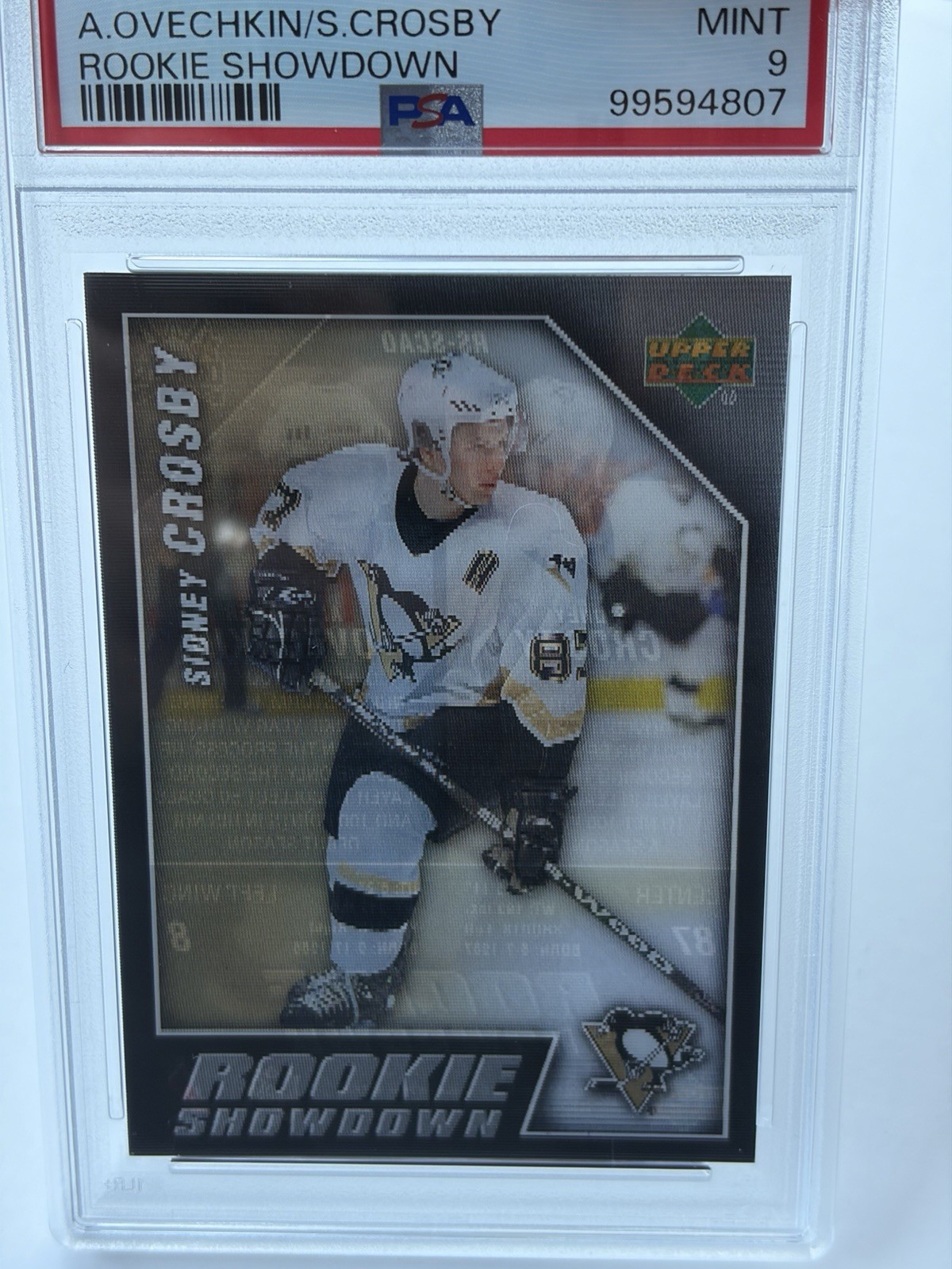 2006 UPPER DECK HOCKEY SIDNEY CROSBY & ALEX OVECHKIN ROOKIE SHOWDOWN PSA 9 MINT view 2
